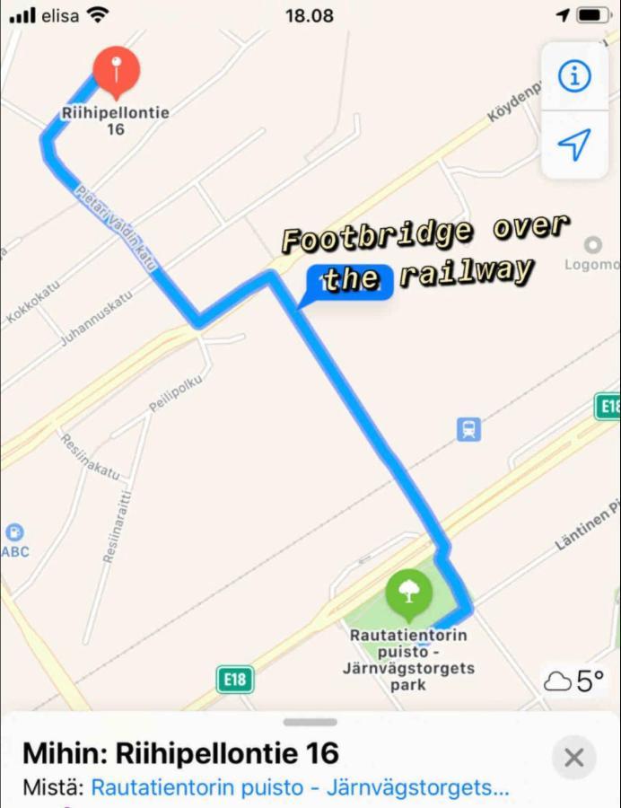 Puutaloyksioe 1 Km Turun Rautatieasemalta Lejlighed Turku Eksteriør billede